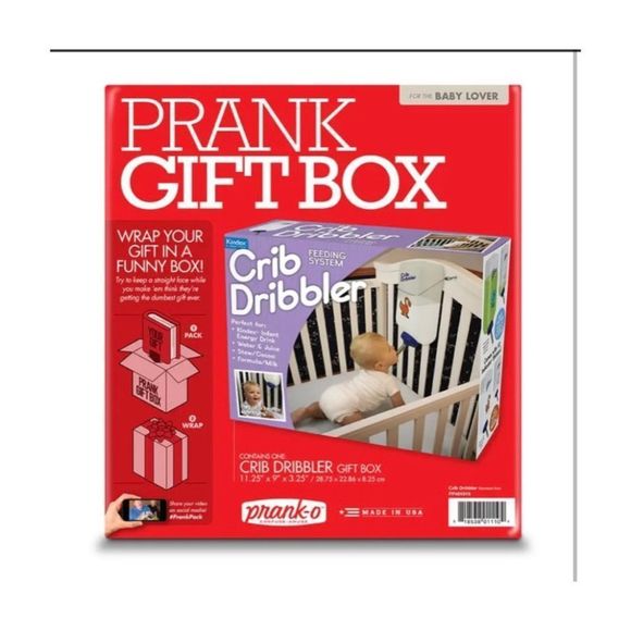 Prank Pack Holiday Prank Pack Funny Gag Joke Gift Box Crib Dribbler
